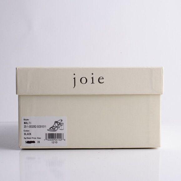 Joie Womens Black Suede Leather Malti Strappy Buckle Heeled Sandals EU 39 US 9 - Picture 9 of 9